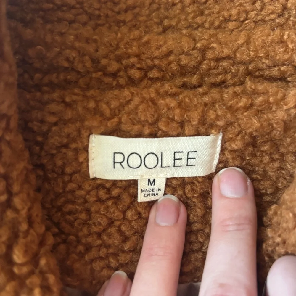 Roolee Brown Oversized Teddy Jacket